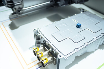 The motor in an electric car