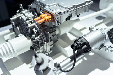 The motor in an electric car