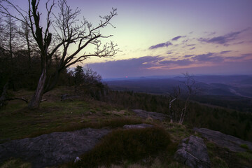 Děčín sněžník in the middle of the morning