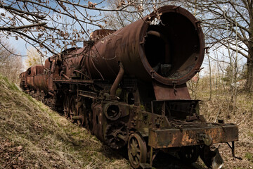 beautiful old steam locomotive