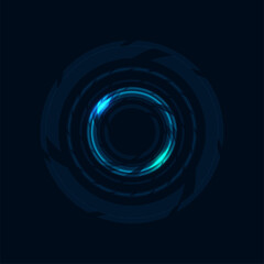 Abstract energy circles.