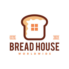 Bread and Bakery logo vector icon illustration, Bakery bread vector logo template, Bread shop house designs element, Chef club cooking icon