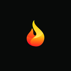 abstract fire flame icon logo vector illustration, 
Stylized and graceful in minimalist style.