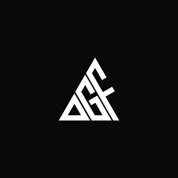 D G F letter logo creative design. DGG icon