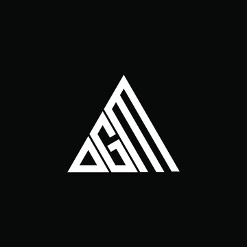 D G M letter logo creative design. DGM icon