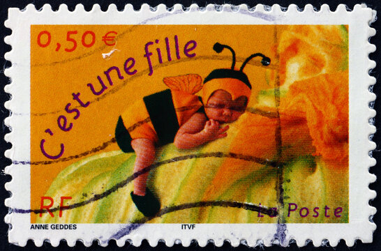 Postage stamp France 2004 stamp for birth