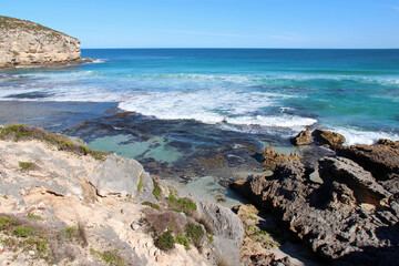 Fototapeta na wymiar littoral at pennington bay at kangaroo island (australia)