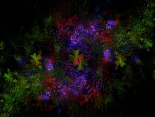 Imaginatory fractal background generated Image