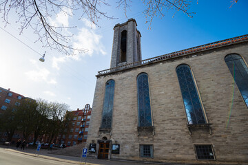 Lutheran church in Aarhus. Apr 21 2021
The church was built in 1921, and is 35 meters high