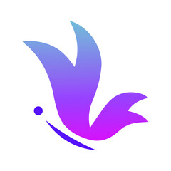 butterfly. gradient. insects. vector illustration. logo or icon
