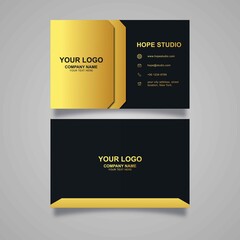 elegant gold business card design template