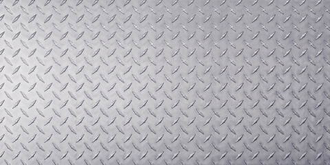 texture stainless steel with diamond pattern. light metal floor or wall background