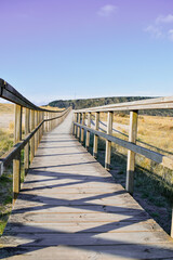 Fototapeta premium Pasarela playa de San juan, Castrillón Asturias