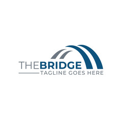 Modern Simple Bridge Logo design