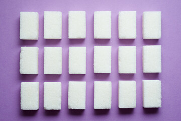 Sugar cubes view