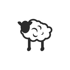 sheep icon vector illustration design template