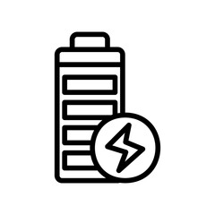 Charge icon vector illustration in line style about multimedia for any projects