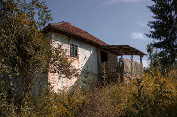 Serbia - One of uninhabited traditional houses in Dobrotin village