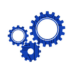 Gear smart icon. ai vector icon for web design isolated on background