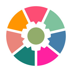 circle bubbles vector, info graph, strategy of business, analysis chart