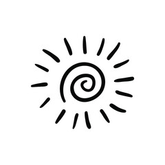 Sun icon vector set. summer illustration sign collection. weather symbol or logo.