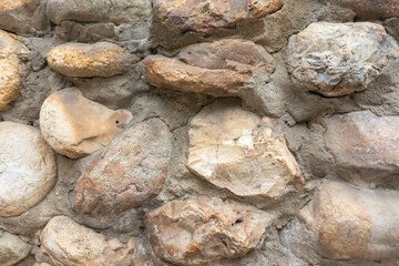 texture of large brown stones