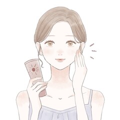 スキンケア　女性　日焼け止め