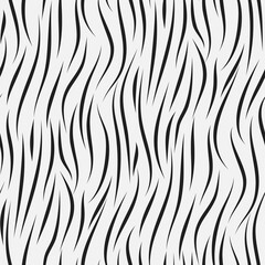 Abstract animal print. Black and white seamless pattern