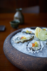 Oysters with Lemon and Lime