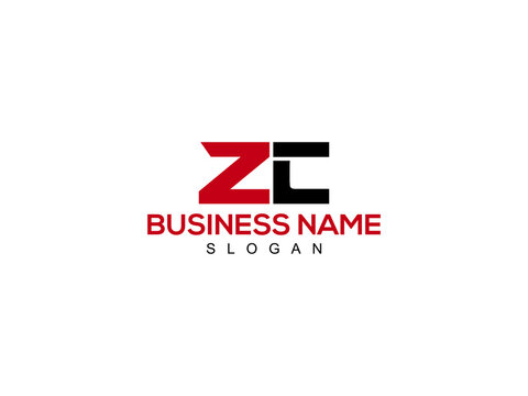 ZC Letter Logo, zc logo icon vector for brand