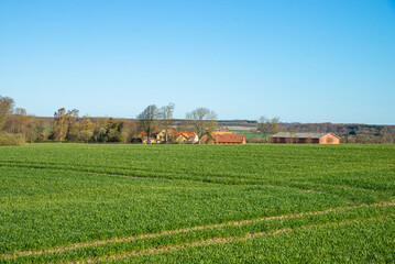 The town of Odder 23-04-2021 - Odder and the surrounding area contain many old country estates, with beautiful idyll