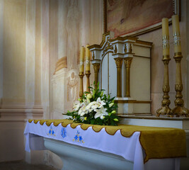 altar in church