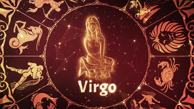 Virgo Zodiac Horoscope Sign 3D Animation Astrology 03