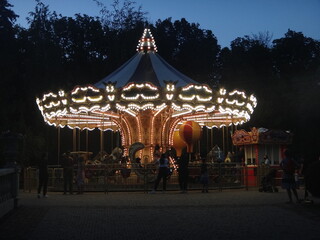 Carousel in the park.