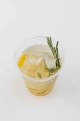 cold drinks on white background