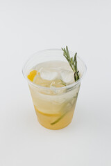 cold drinks on white background