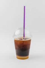 cold drinks on white background