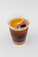 cold drinks on white background