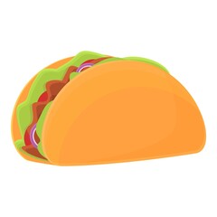 Vegan sandwich icon. Cartoon of Vegan sandwich vector icon for web design isolated on white background