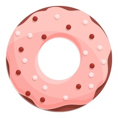 Donut icon. Cartoon of Donut vector icon for web design isolated on white background