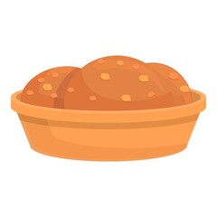 Takeaway cookies icon. Cartoon of Takeaway cookies vector icon for web design isolated on white background