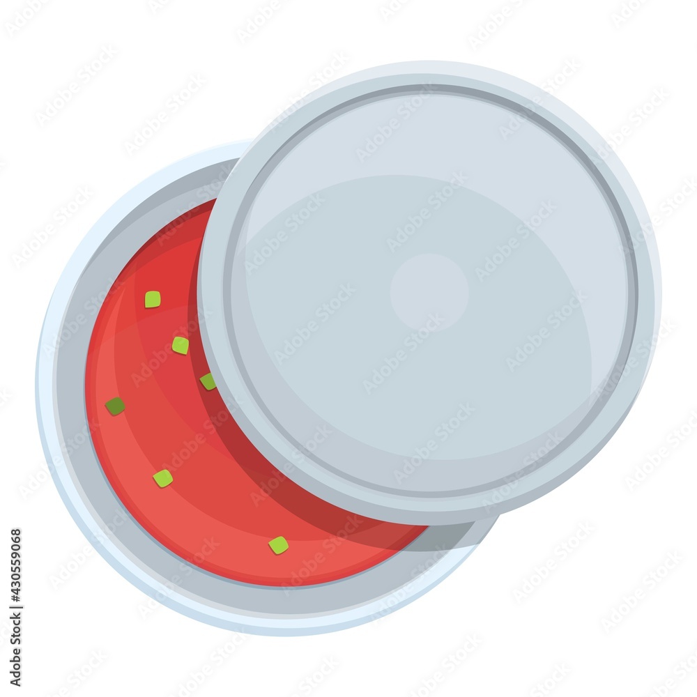 Poster sauce box icon. cartoon of sauce box vector icon for web design isolated on white background