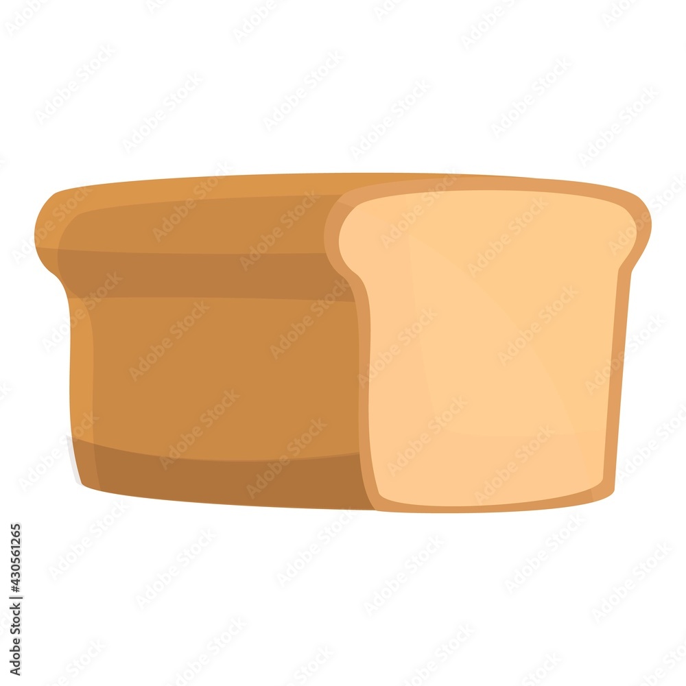 Aufkleber nutrient bread icon. cartoon of nutrient bread vector icon for web design isolated on white backgrou