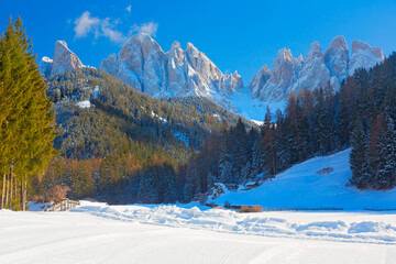 Fototapeta na wymiar Val di Funes, Südtirol, Italien