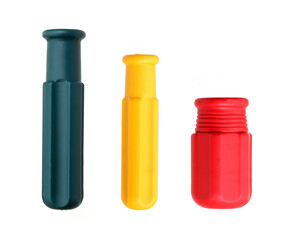 Handle for hand tools, combs, mirrors, frames isolated on white background