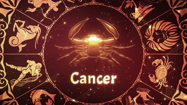 Cancer Zodiac Horoscope Sign 3D Animation Astrology 03