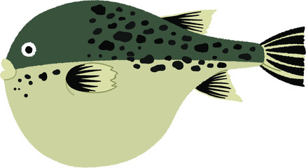 フグのイラスト © osamuraisan