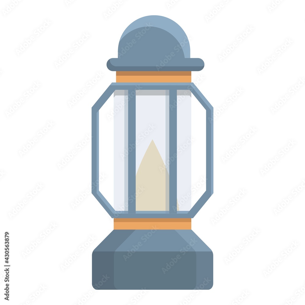 Poster kerosene lamp icon. cartoon of kerosene lamp vector icon for web design isolated on white background
