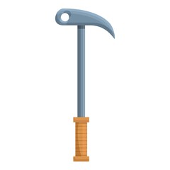 Hiking pick axe icon. Cartoon of Hiking pick axe vector icon for web design isolated on white background