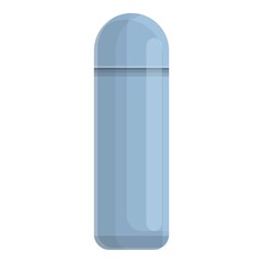 Thermos bottle icon. Cartoon of Thermos bottle vector icon for web design isolated on white background